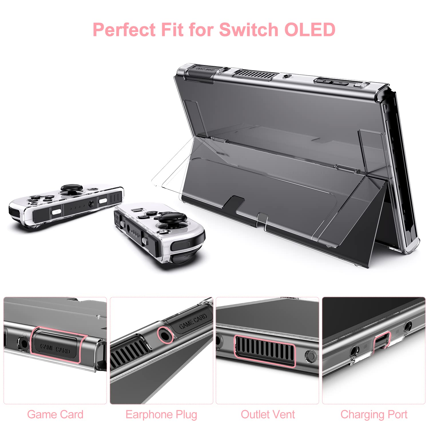 Detalle de innoAura Switch OLED Case 19-in-1 Bundle for Switch OLED (2021)