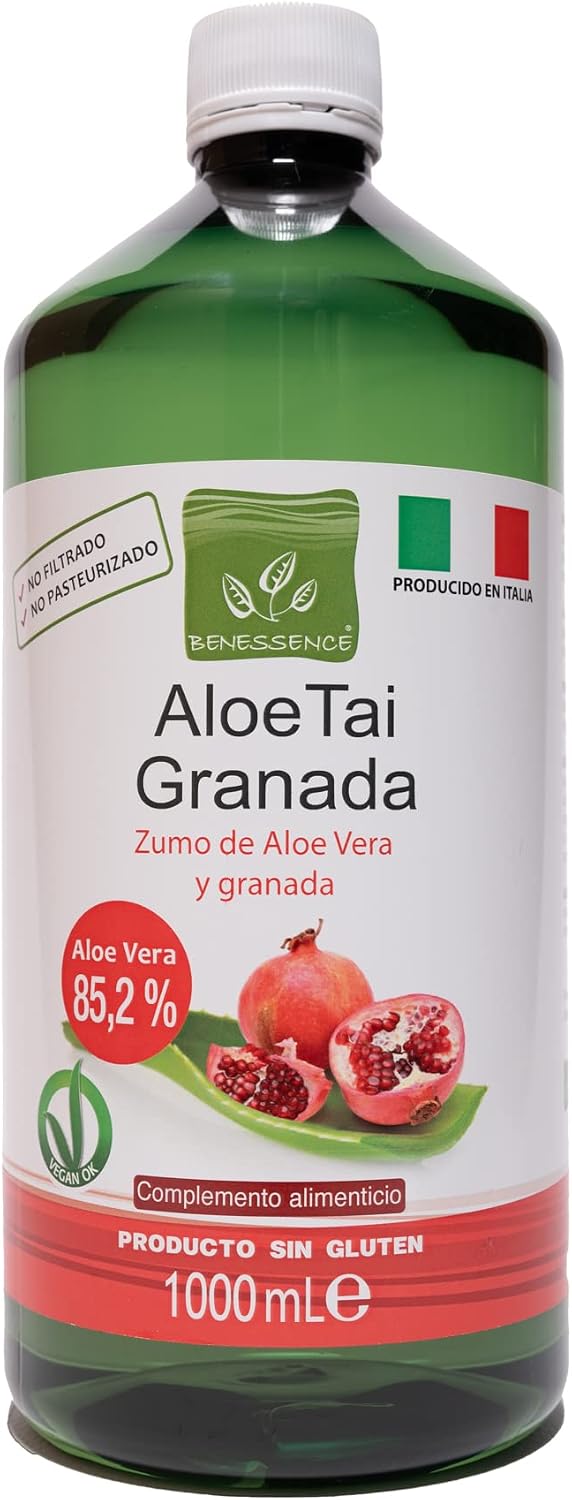 Detalle 2 de Benessence Zumo Aloe Vera y Granada 3L 🍹