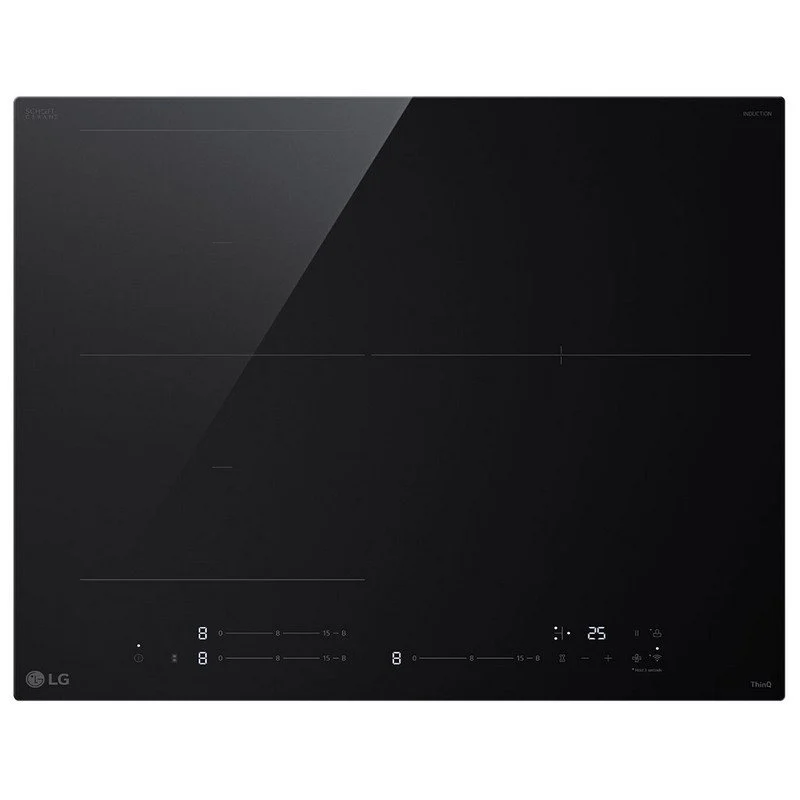Detalle de LG CBIZ2432B Placa de Inducción ThinQ 3 Zonas, Negra