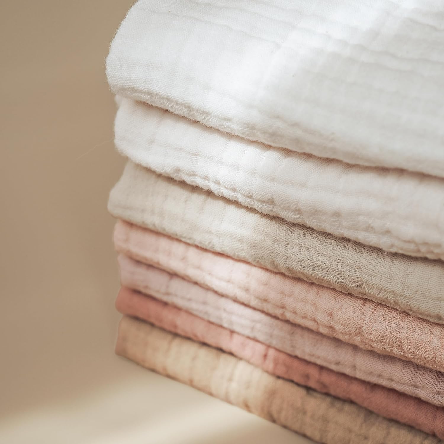 Detalle 2 de Konssy Muslin Baby Washcloths 100% Cotton