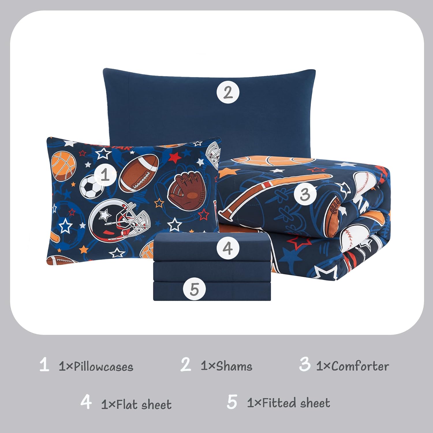 Thumbnail 5 de Kaleido Space Twin Comforter Set 5-Piece