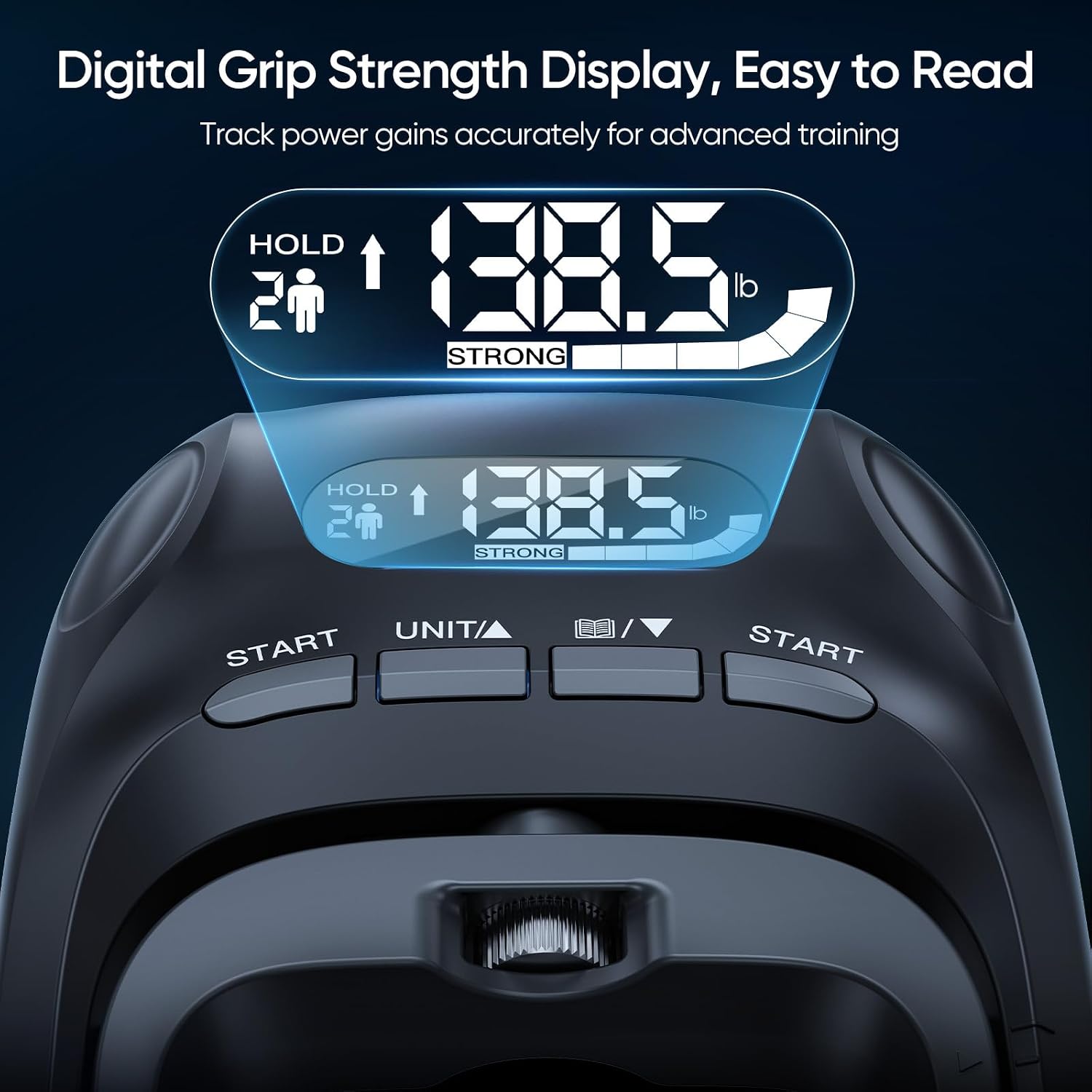 Detalle 2 de FitBeast Advanced 3-in-1 Grip Strength Trainer Kit with Digital Tester