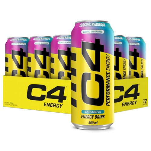 Detalle de C4 Performance Energy Carbonated 500 ml x12 Cosmic Rainbow 🥤