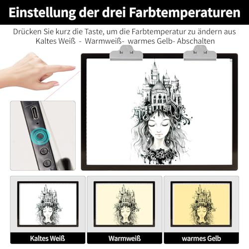 Thumbnail 2 de iVAOOZE Mesa luminosa A3, 3000 mAh ⚡