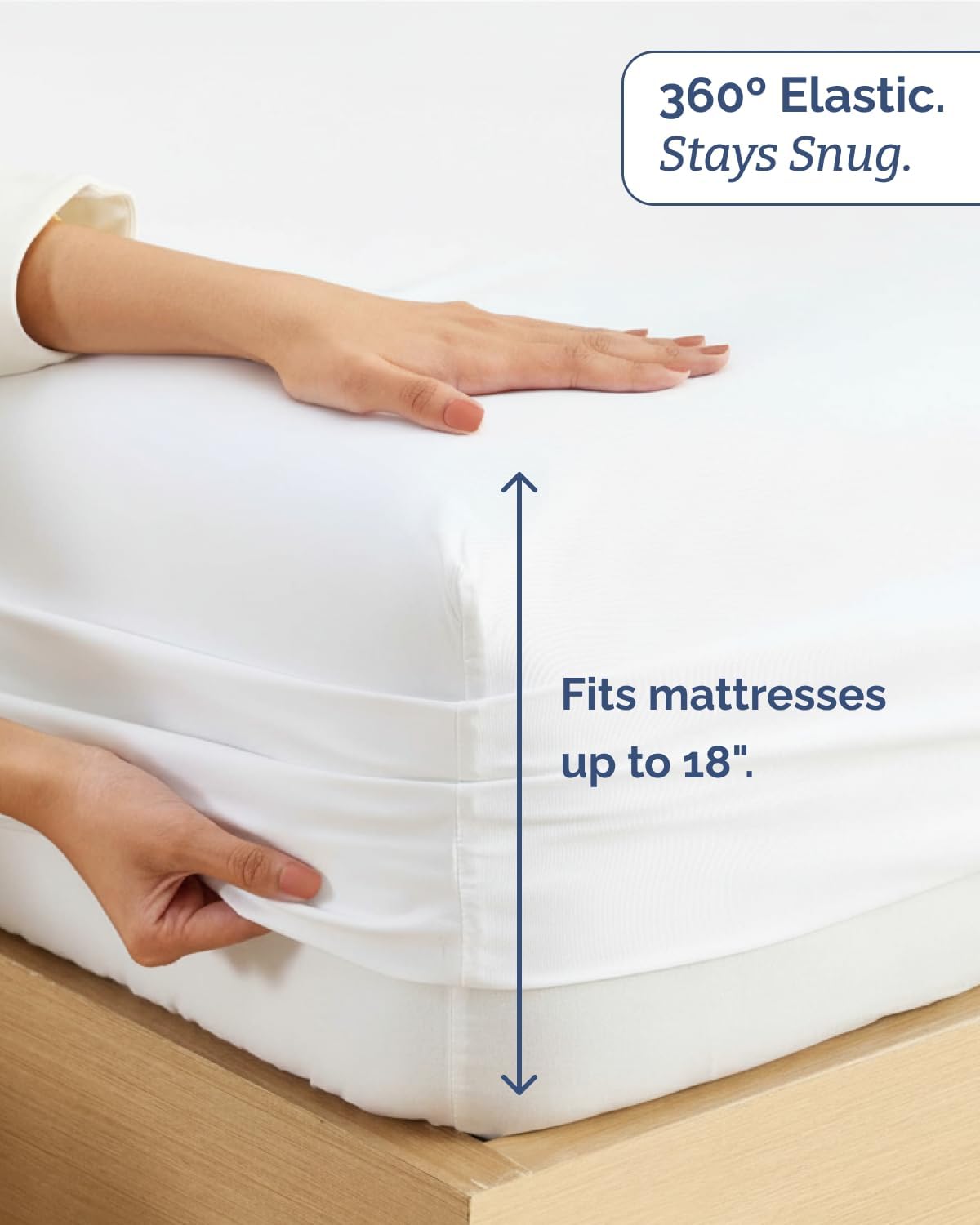 Detalle de Bamboo Sheets Twin Size: 100% Rayon Derived From Bamboo Cooling Set (1 Flat, 1 Fitted, 1 Pillowcase) – Ultra-Soft, Breathable Hotel-Luxury Bedding