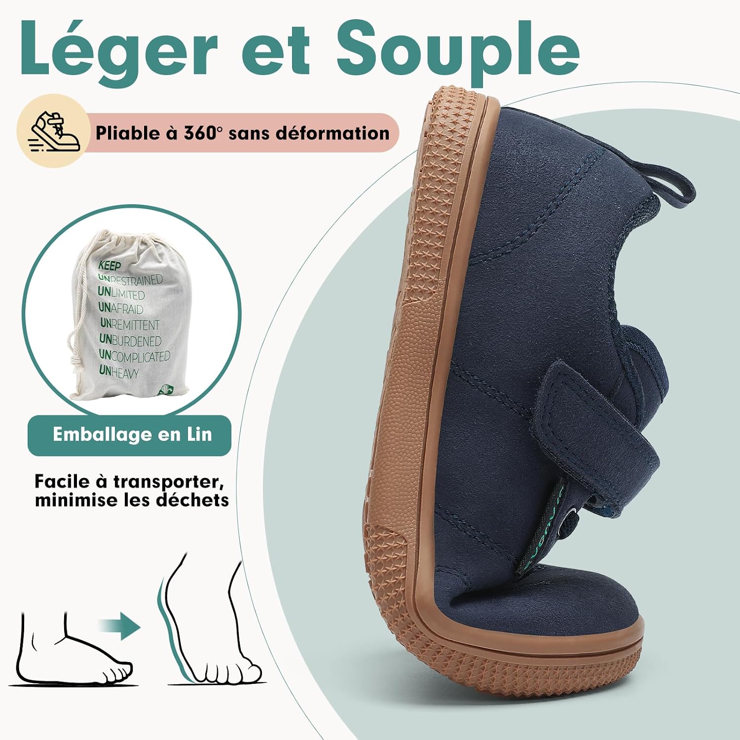 Thumbnail 6 de SAGUARO Chaussures Barefoot Enfant 25–35 EU