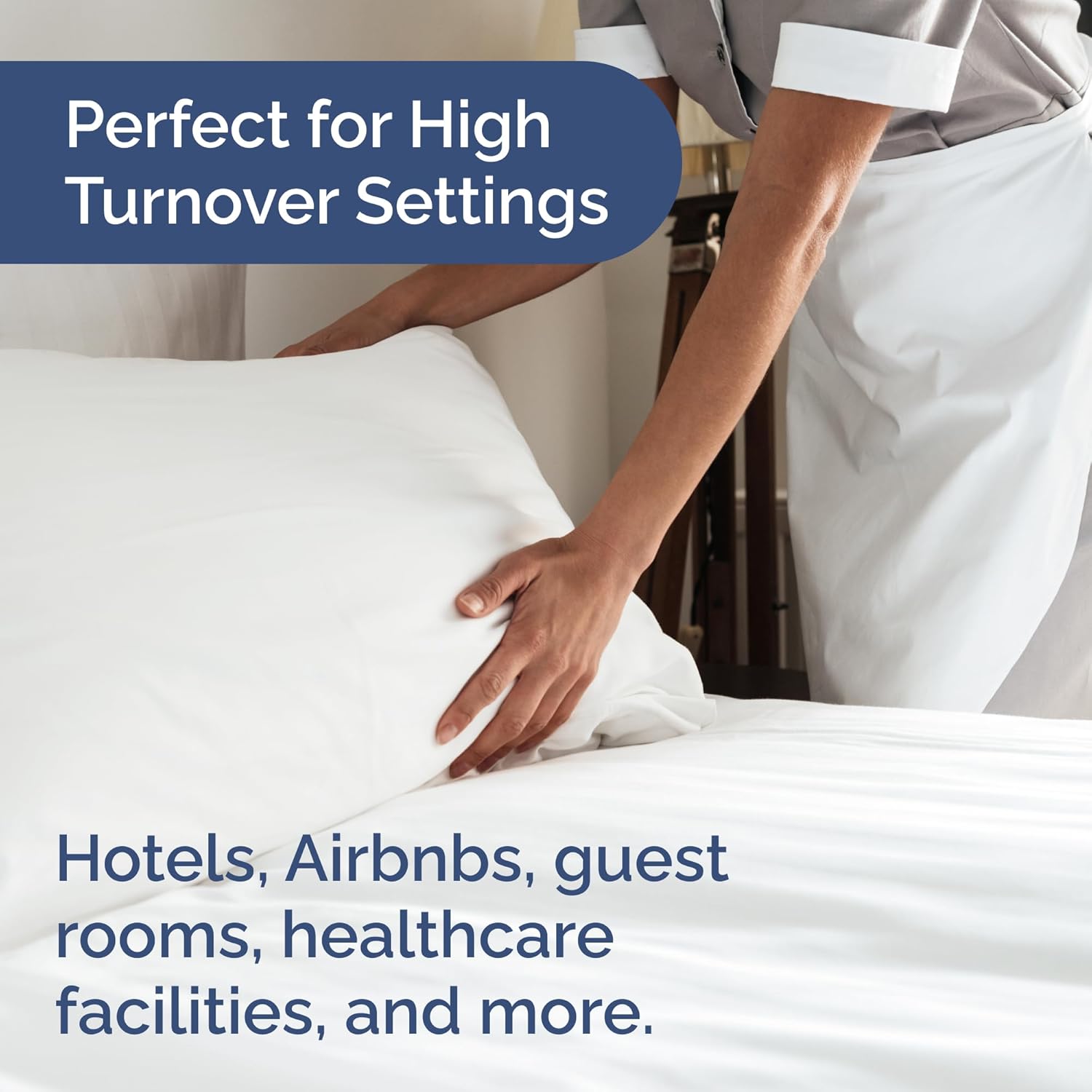 Thumbnail 3 de CGK Unlimited Full Size Flat Sheets (Pack of 20) – Soft, Cooling, Wrinkle & Fade Resistant – White