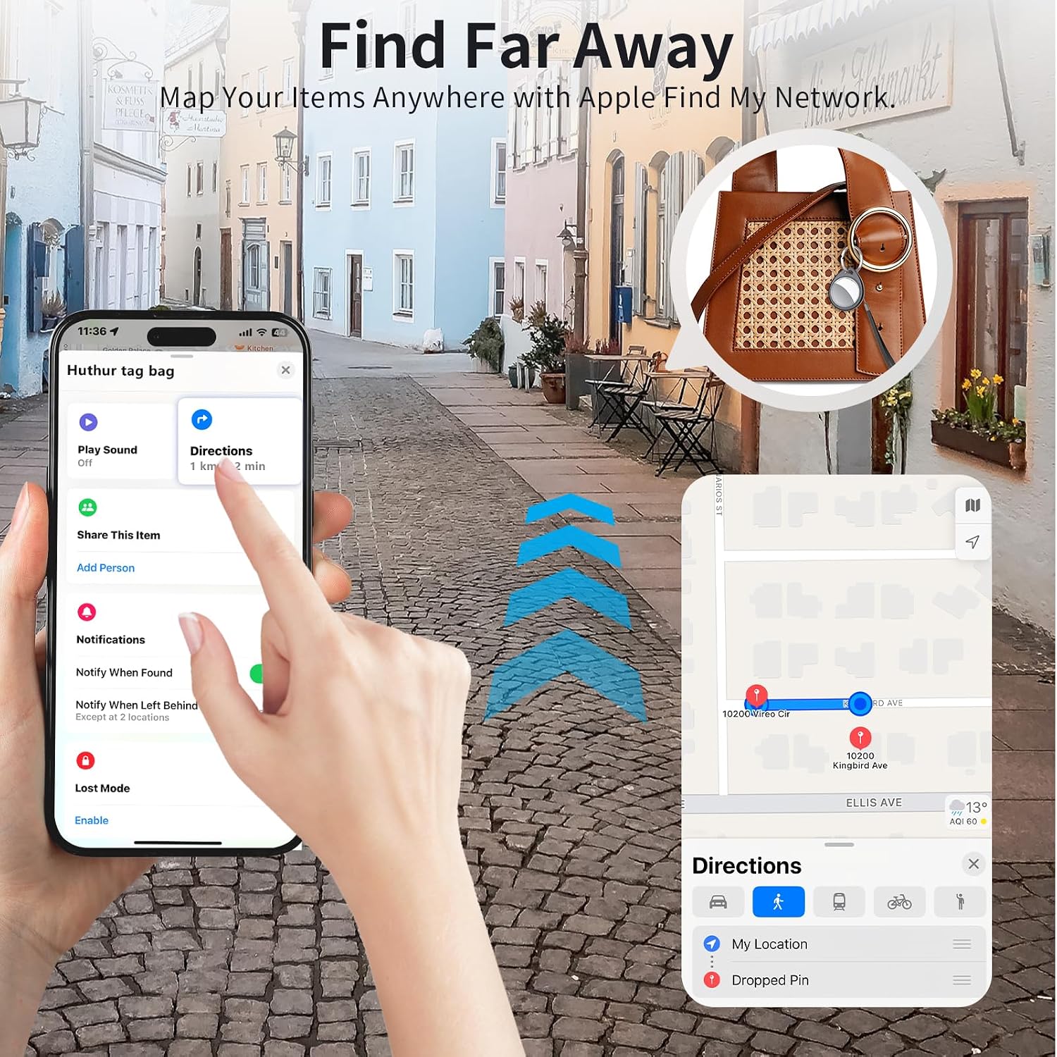 Thumbnail 6 de QCOQ Air Tags 4 smart tracker Bluetooth