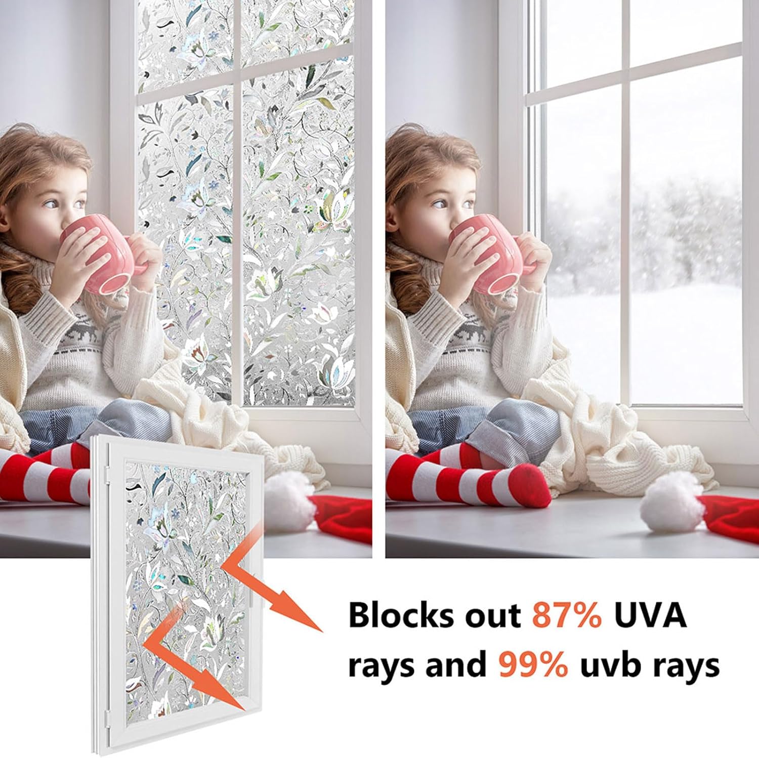 Thumbnail 5 de Kromapolis Window Privacy Film 17.5x78.7 in 🪟