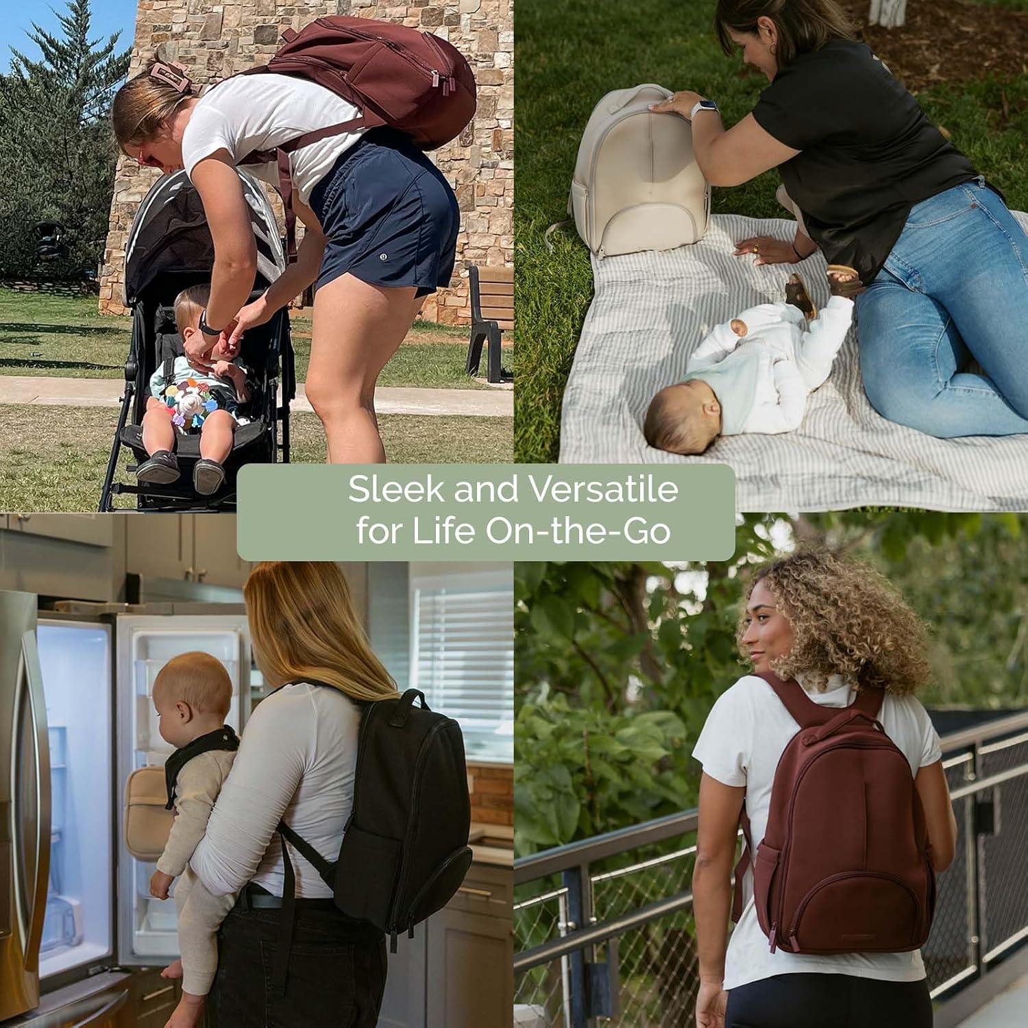 Thumbnail 4 de Drift Lite Neoprene Diaper Bag Backpack with 10 Pockets and Luggage Strap
