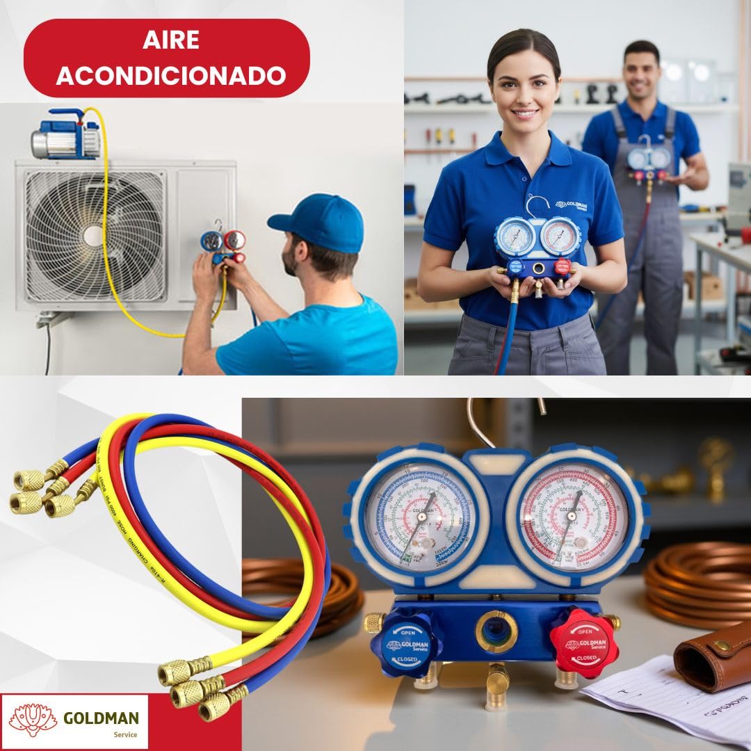 Thumbnail 5 de GOLDMAN SERVICE Kit Manómetro Aire Acondicionado 60