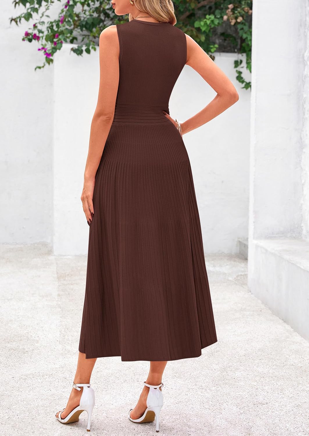 Thumbnail 1 de PRETTYGARDEN Sleeveless Pleated Midi Dress for Women — Spring/Summer 2026