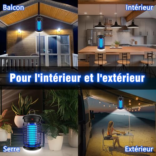 Thumbnail 7 de Seenlast Lampe Anti Moustique LED 15W – 4200V, IPX4, 140 m² (1,5 m), 2 en 1
