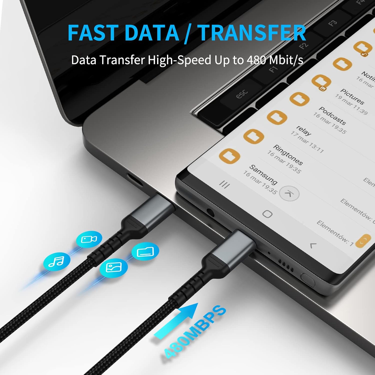 Thumbnail 4 de 6 Inch USB C Charger Cord 2 Pack