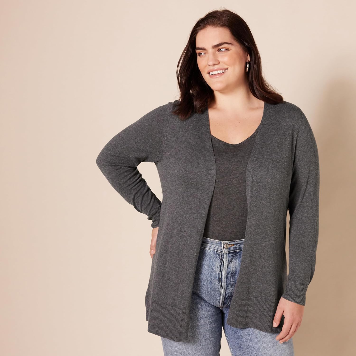Thumbnail 4 de Amazon Essentials Women’s Lightweight Long Open-Front Cardigan (Plus Size available)