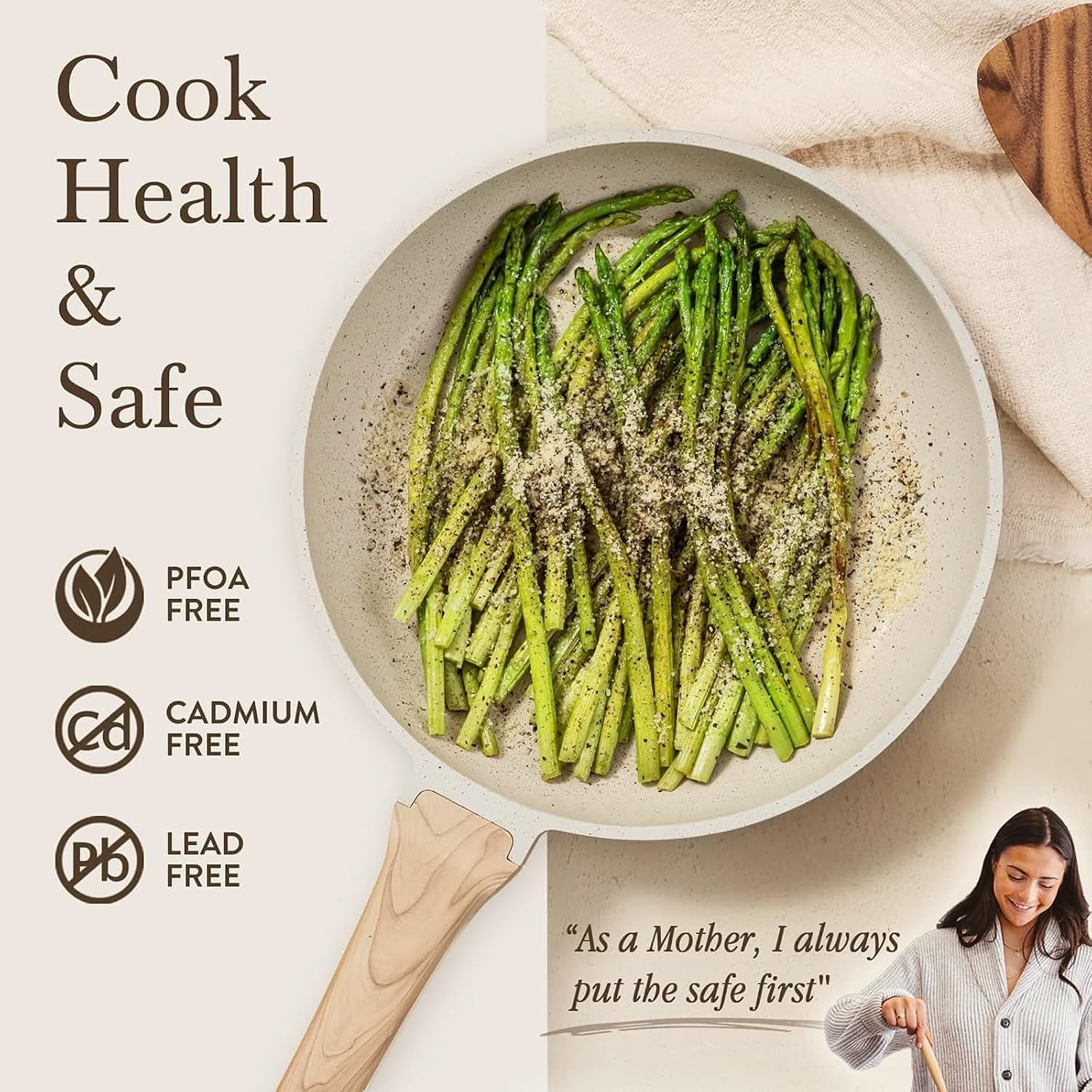 Detalle de CAROTE 21-piece nonstick cookware set