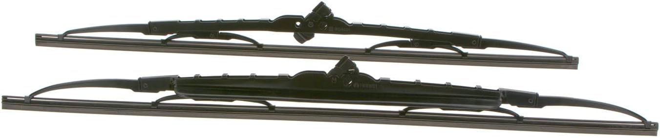 Detalle 2 de Bosch Twin 533 S : jeu de 2 balais d’essuie-glaces de remplacement avant (530 mm / 475 mm) avec adaptateur Quick-Clip
