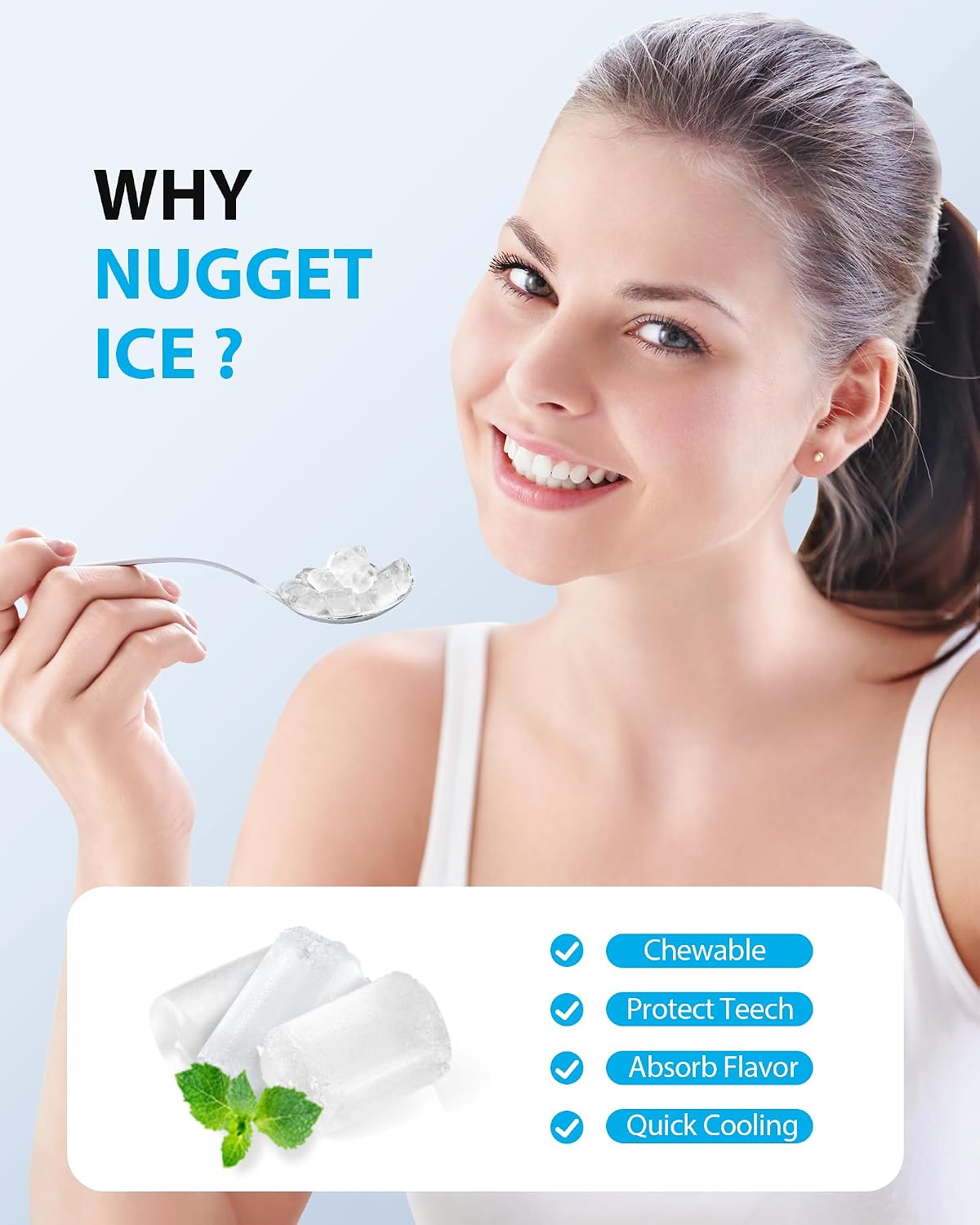 Thumbnail 1 de Aeitto Nugget Ice Maker 40 lbs/day