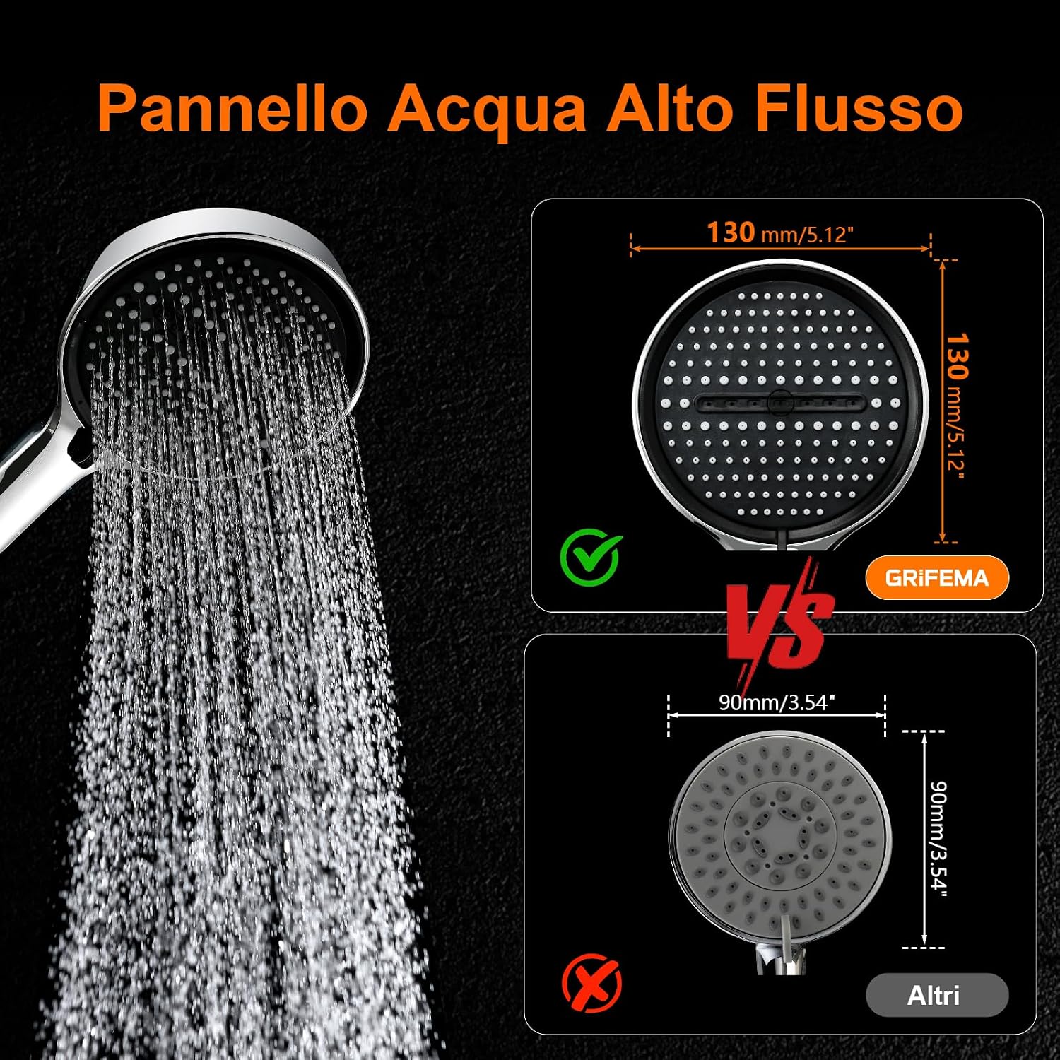 Thumbnail 5 de GRIFEMA Soffione doccia 130 mm