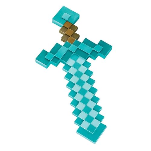 Detalle 2 de Espada Minecraft de Diamante Oficial – Arma de Juguete en Plástico (>50 cm) para Niños 3 Años+