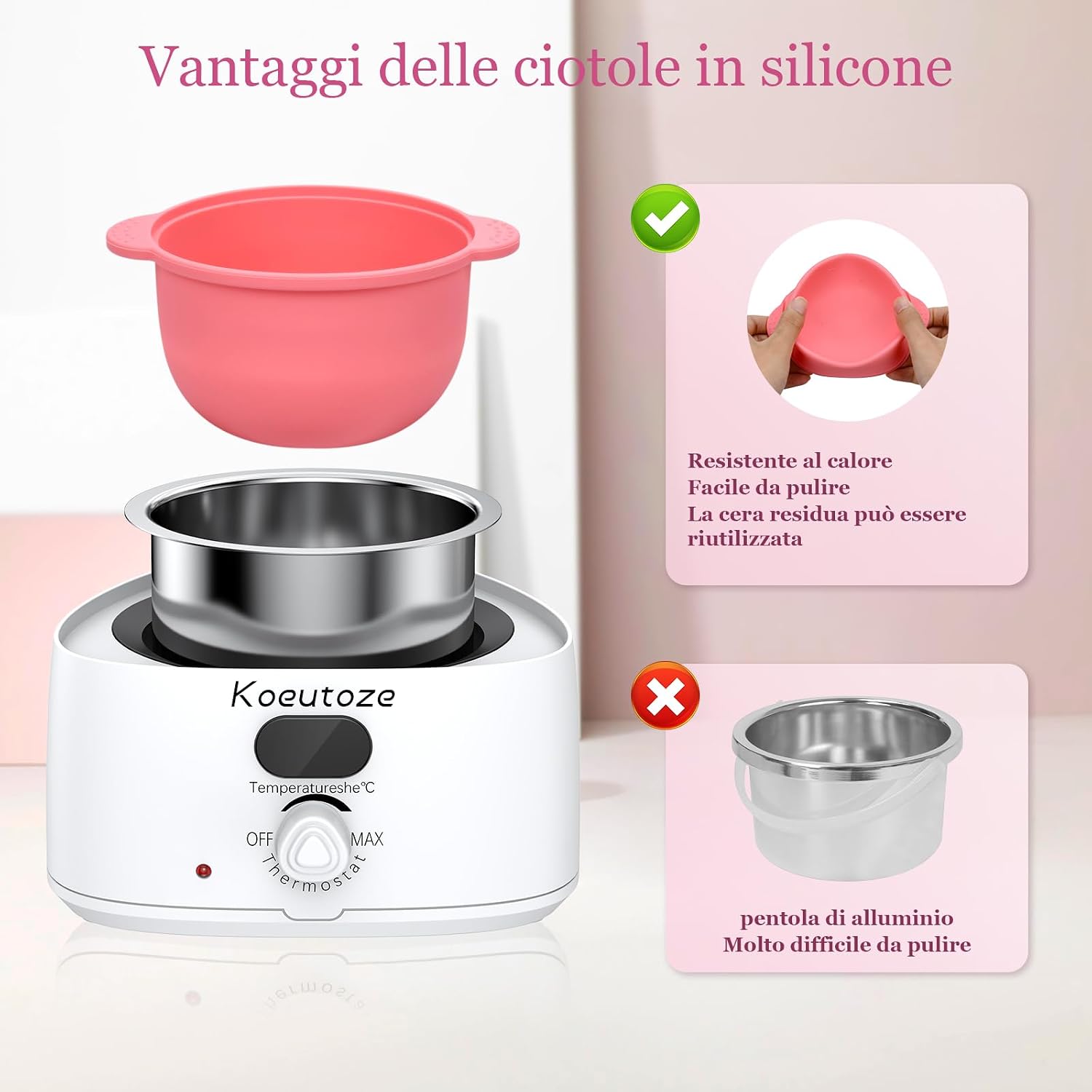 Detalle de Wandefol set scaldacera con controllo temperatura