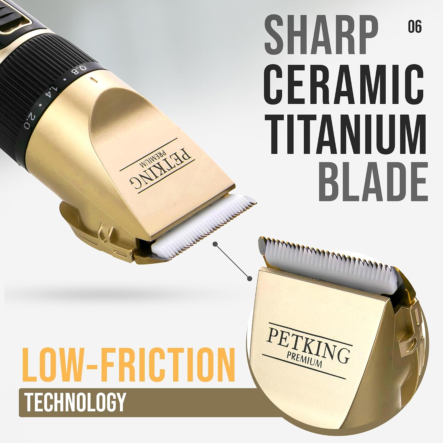 Detalle 2 de PetKing Premium Dog Clippers: A Practical Grooming Kit for Home & Pro Use