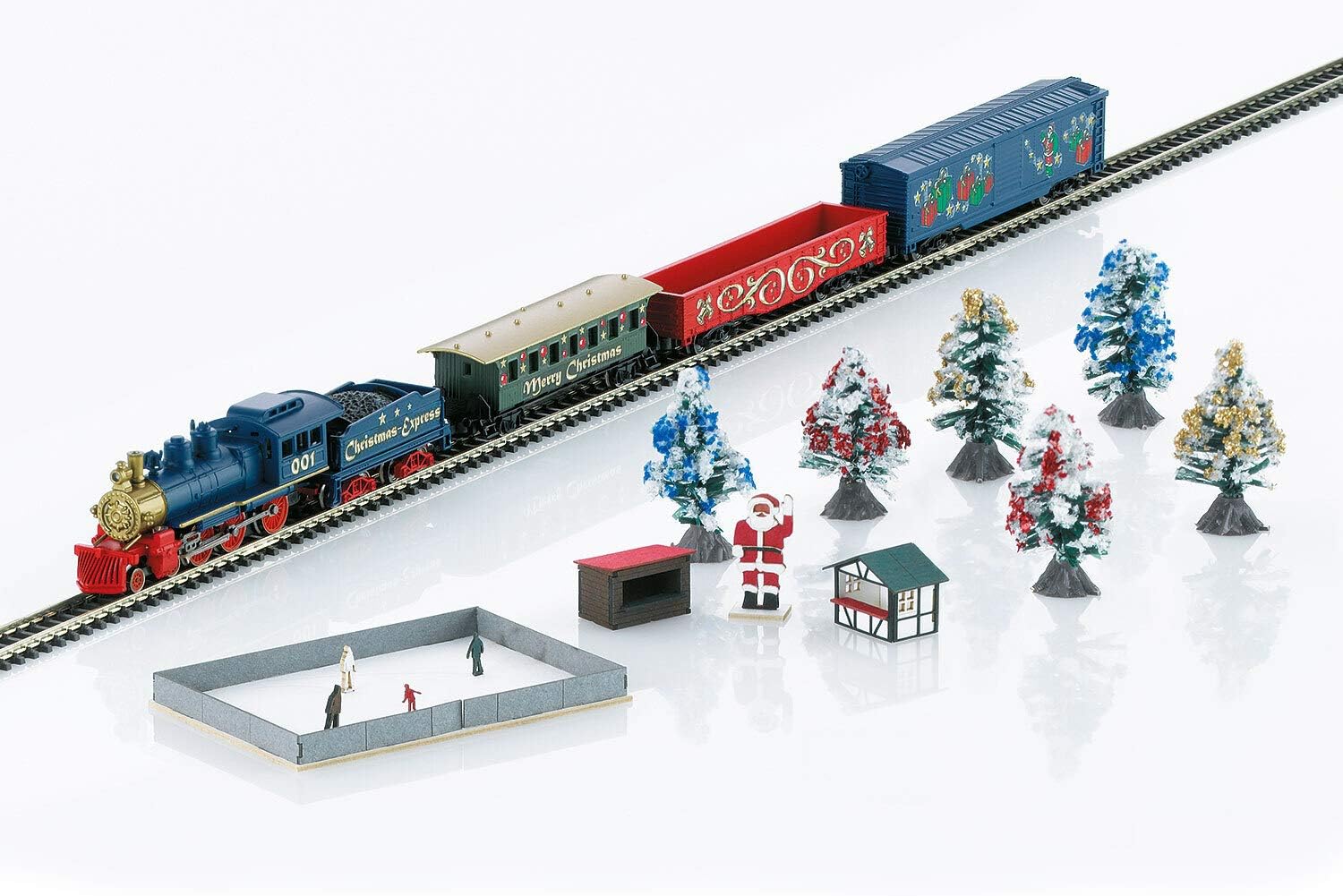 Detalle 2 de Märklin 81845 kerststartset met Z-spoor, metalen locomotief en winterdecoratie
