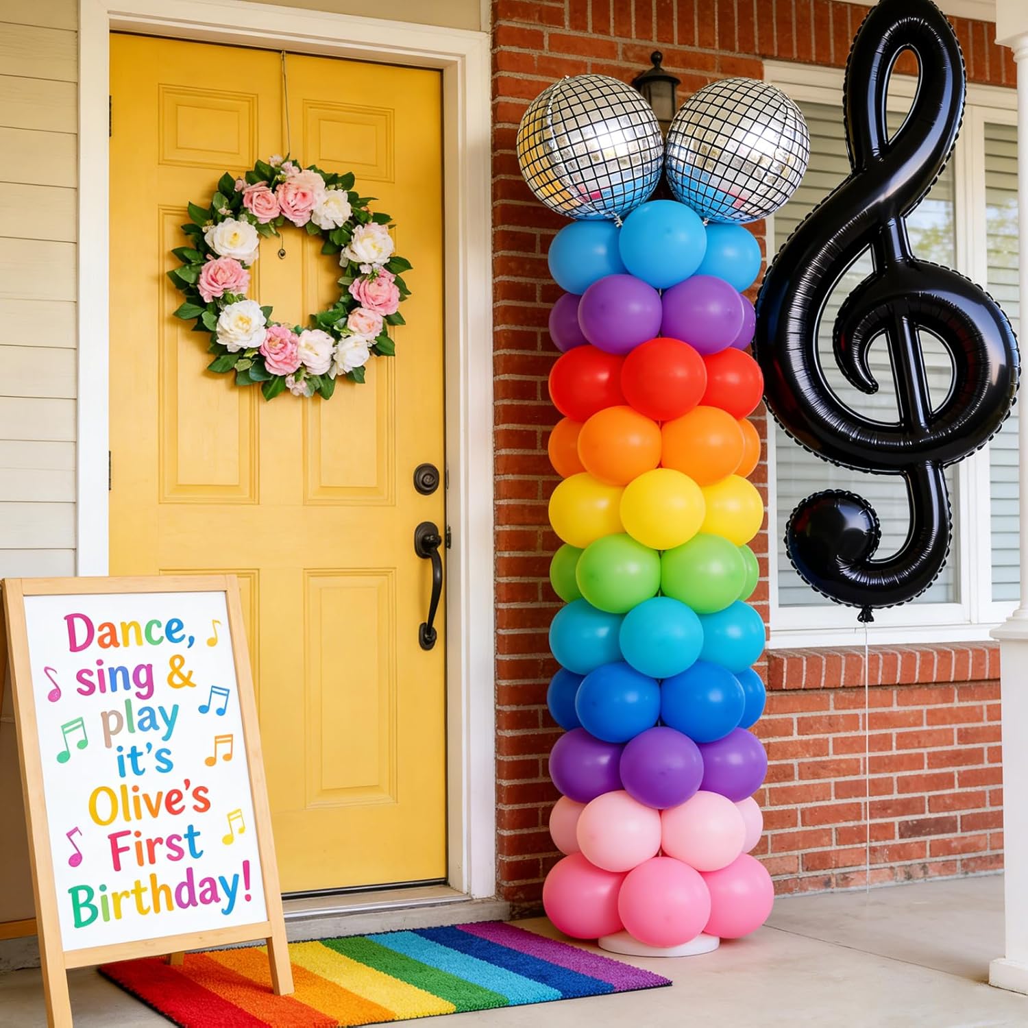 Thumbnail 6 de RUBFAC Rainbow Balloons 36pcs 18 Inch Large Rainbow Latex Balloons for Party Decor