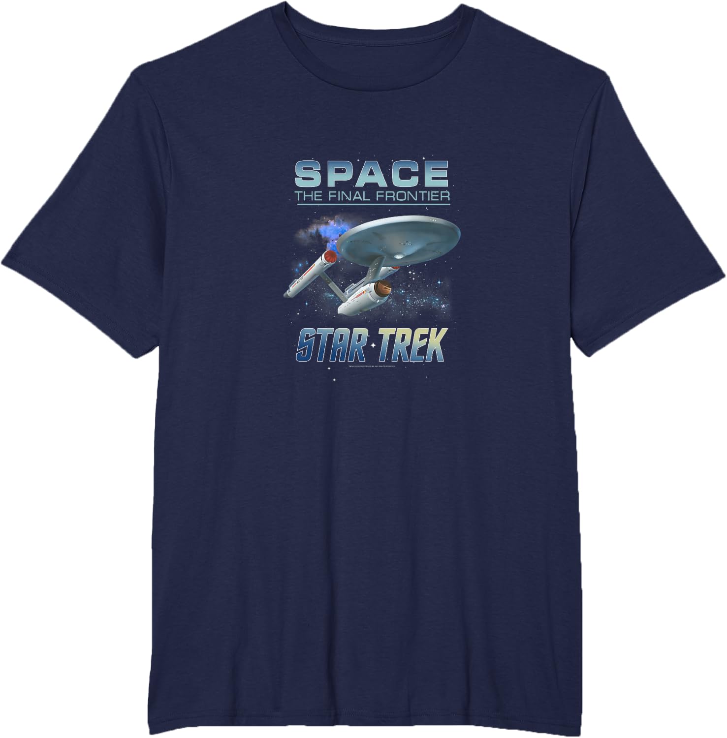 Detalle 2 de Star Trek Space The Final Frontier U.S.S. Enterprise maglietta con licenza ufficiale