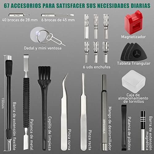 Thumbnail 3 de HYCHIKA Destornillador eléctrico 67 en 1 🛠