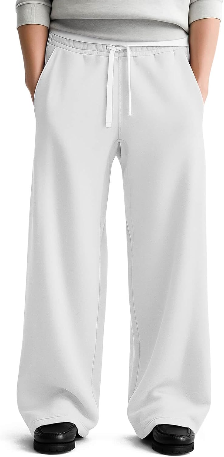 Detalle 2 de HeSaYep Men's Fleece Lined Sweatpants — Baggy Lounge Pants