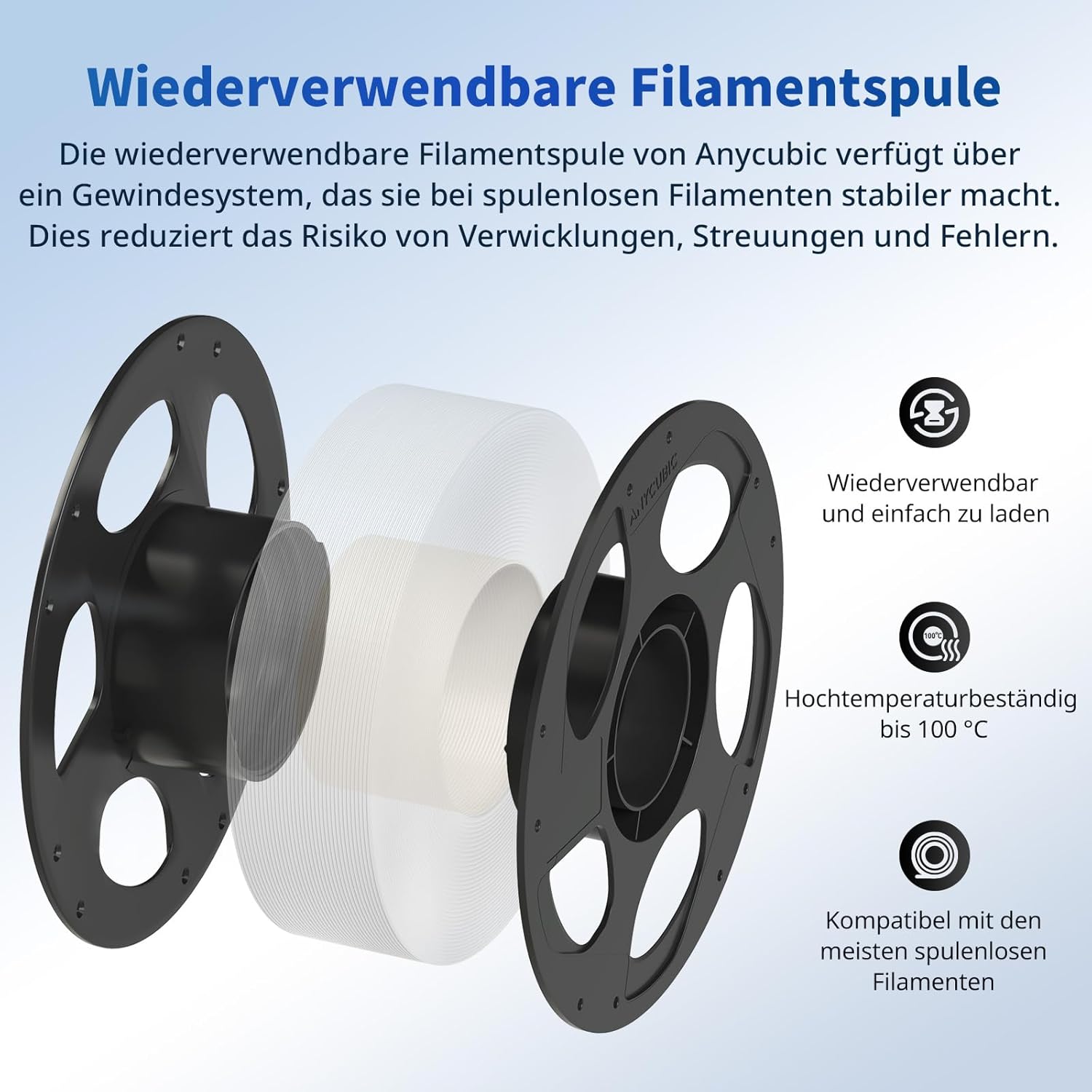 Thumbnail 1 de ANYCUBIC PLA Filament 1.75mm 1KG