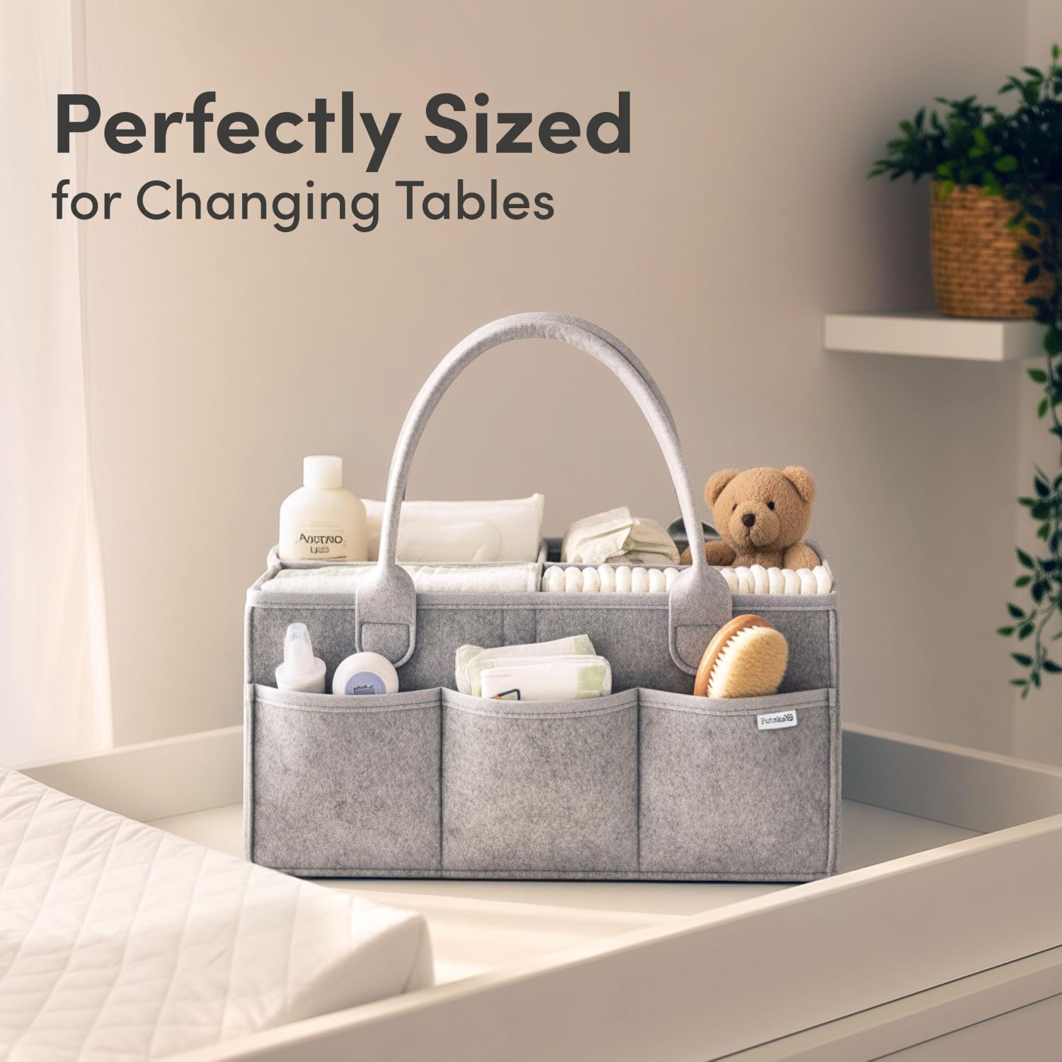 Detalle de PUTSKA Nursery Storage Basket — Nappy Caddy