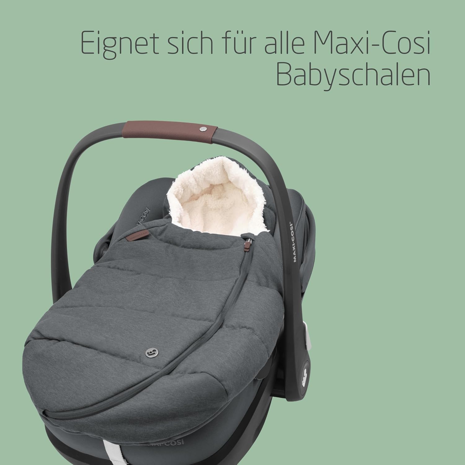 Thumbnail 5 de Maxi-Cosi Fußsack für Babyschalen (45–75 cm) Twillic Graphite – komfortabel, waschmaschinenfest und sicher