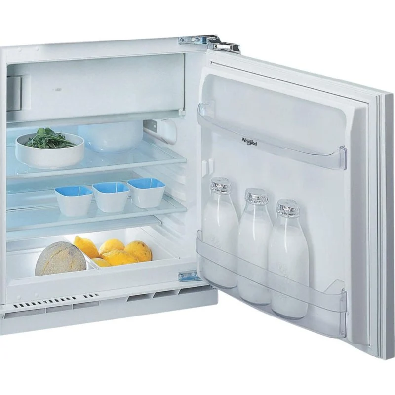 Detalle de Whirlpool WBUF011 Defrost: Frigorífico integrado de una puerta, 126 L, 81,5 cm, Gris