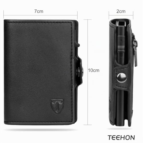 Thumbnail 3 de TEEHON Porte-Cartes RFID Slim – Porte-cartes minimaliste, noir