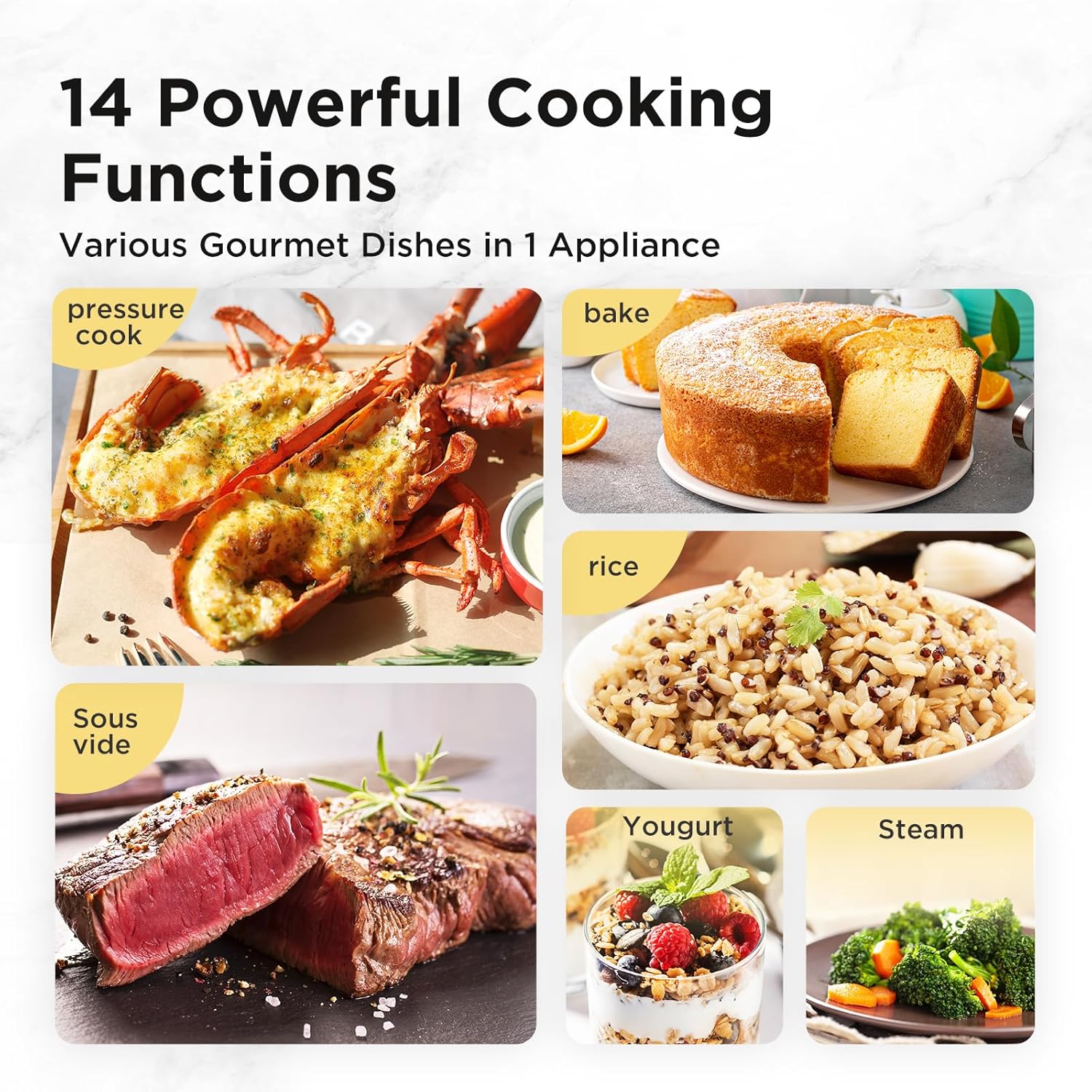 Thumbnail 4 de Midea 6L pressure cooker 9-in-1