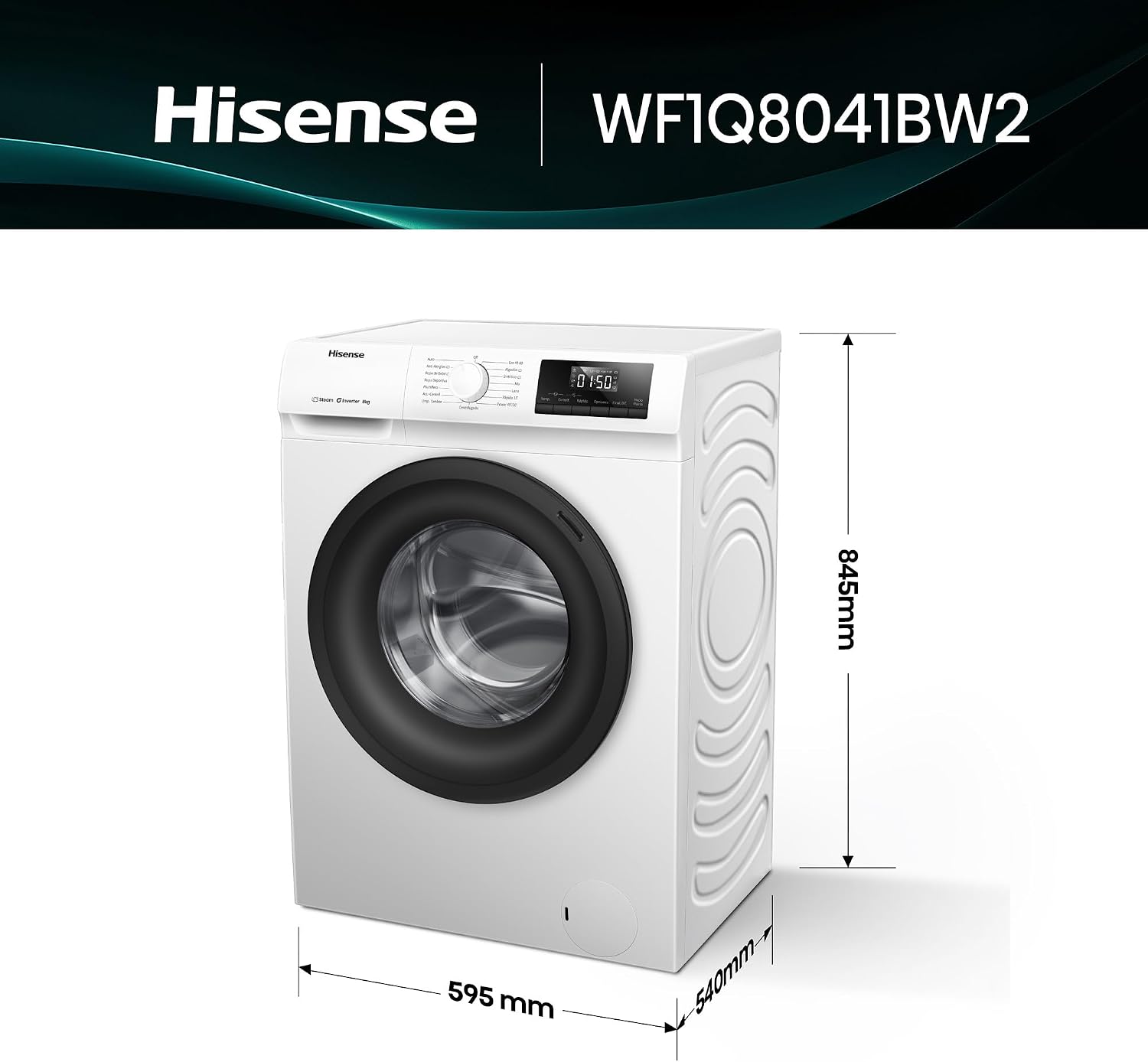 Thumbnail 1 de Hisense WF1Q8041BW2 Lavadora A 8 kg