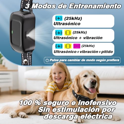 Thumbnail 1 de Holercoco Collar Antiladridos para Perros — 3 Modos de Entrenamiento, Impermeable IPX7 y Talla Ajustable