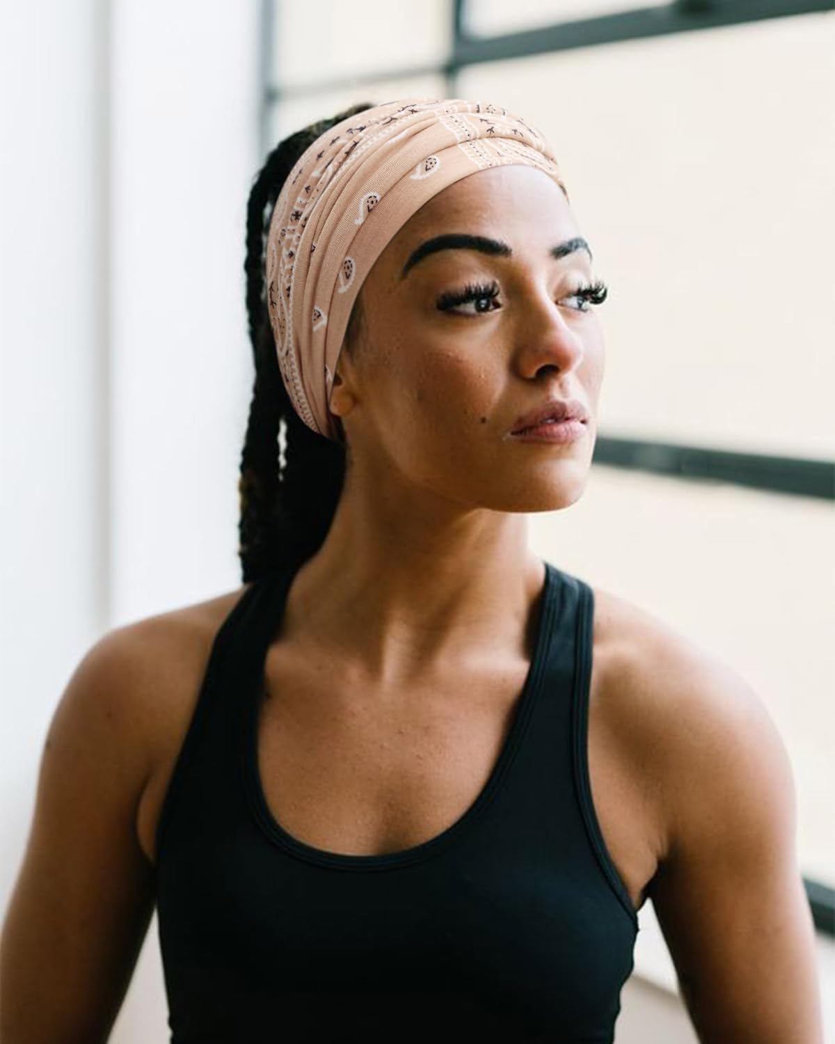 Thumbnail 2 de DRESHOW 8 Pack Turban Headbands for Women – Wide Vintage Head Wraps