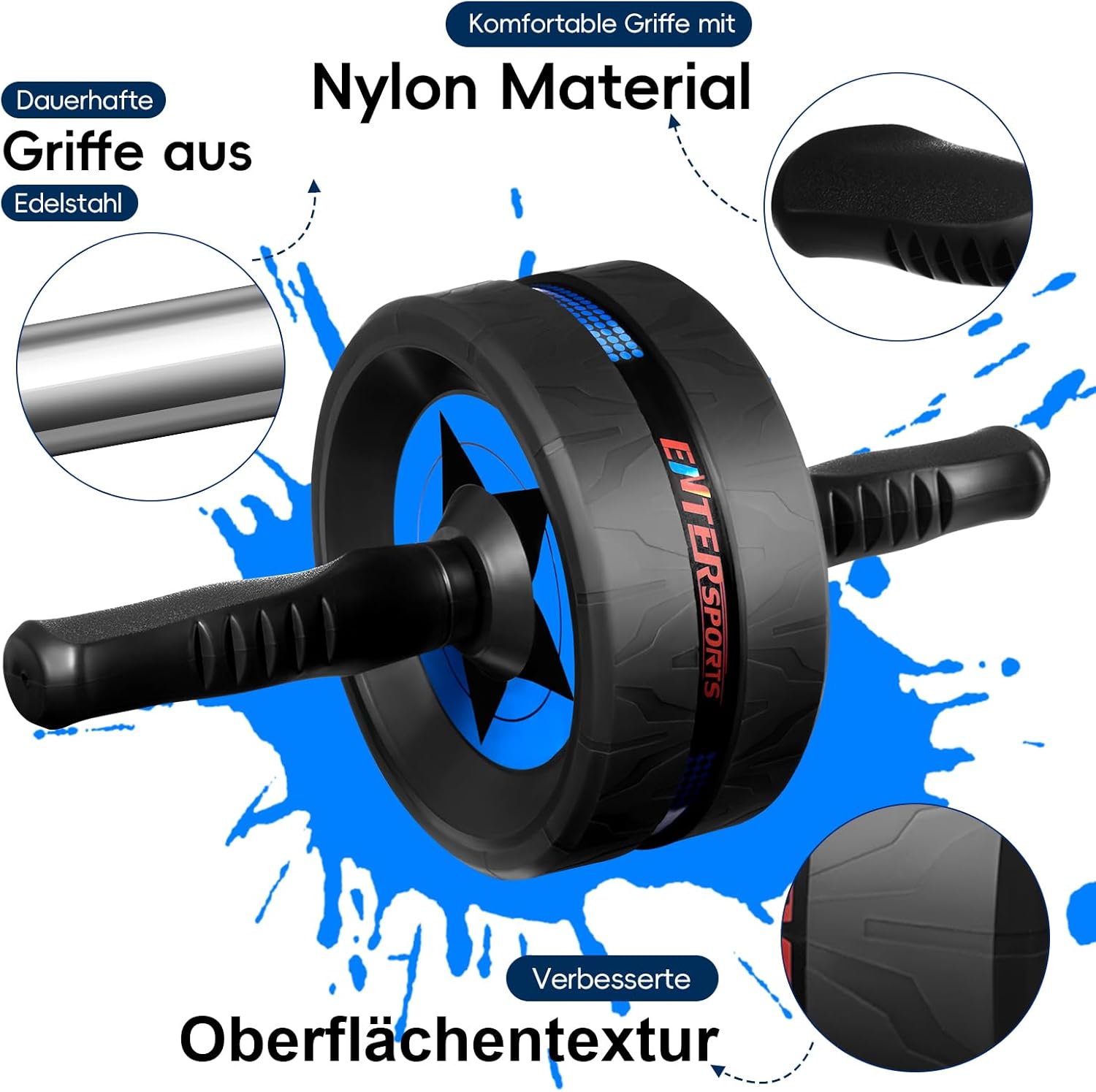 Thumbnail 3 de EnterSports Bauchroller mit 2 Knieschonern – Bauchmuskeltrainer für Zuhause