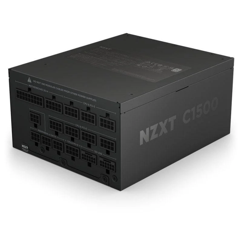 Detalle de NZXT C1500 Platinum, fuente ATX 3.1 de 1500 W con PCIe 5.1