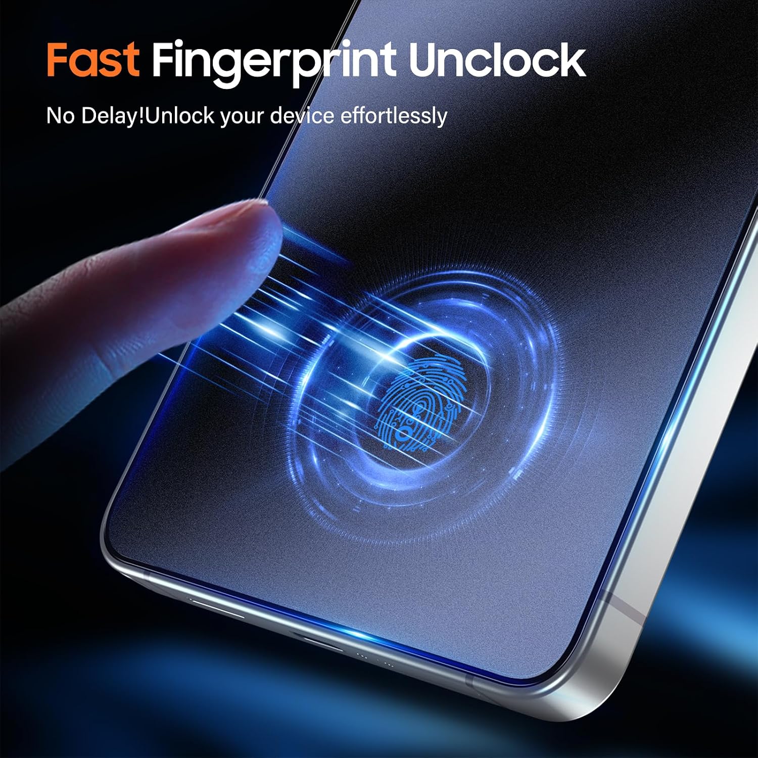Detalle 2 de UniqueMe Matte Screen Protector for Galaxy S25 Ultra, 2-Pack, Anti-Glare Glass
