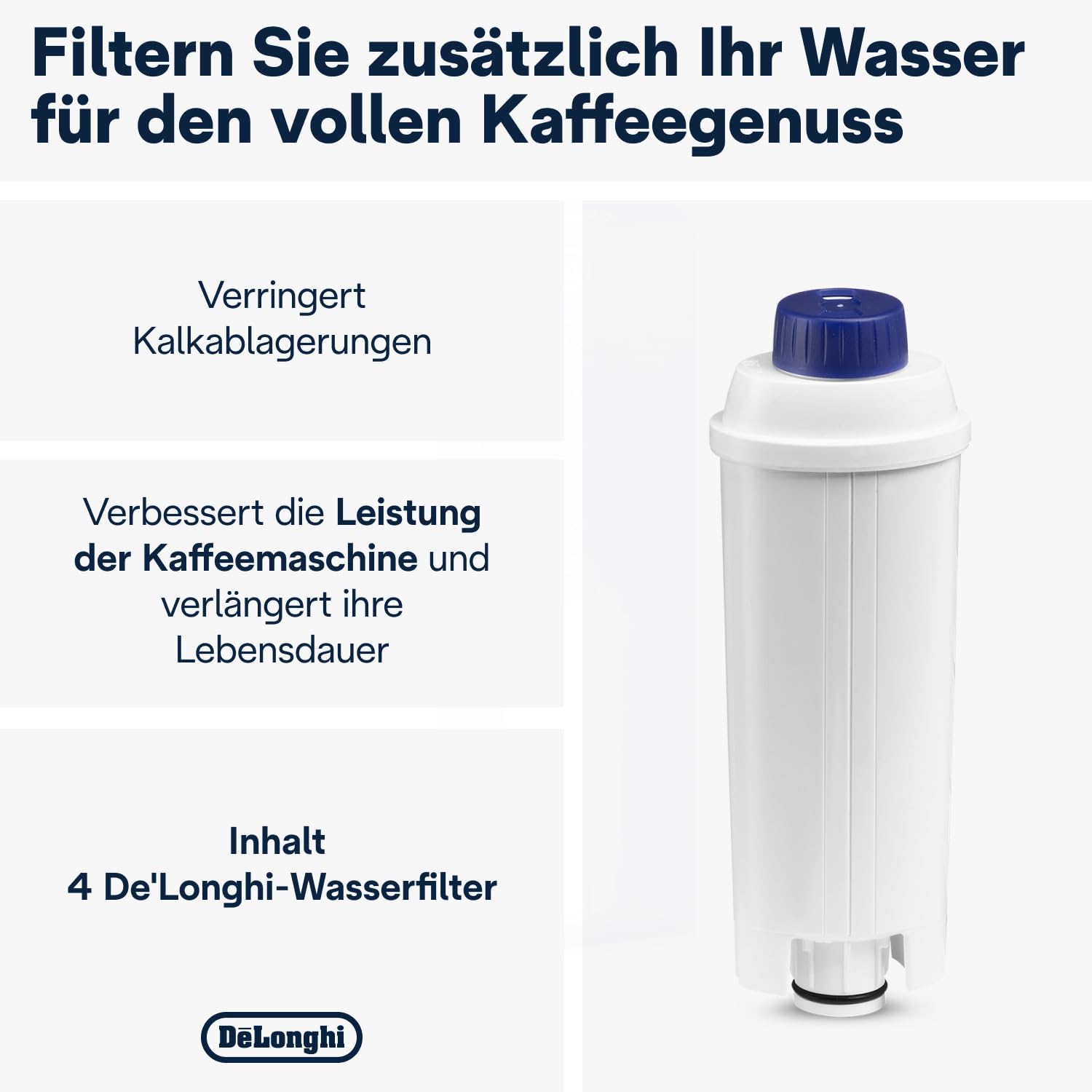 Thumbnail 1 de De'Longhi DLSC321 Wasserfilter 4er-Pack