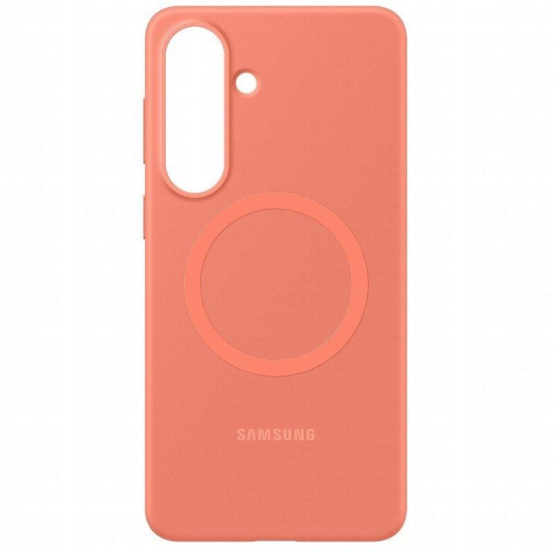 Detalle de Funda de silicona Samsung EF-ES947COEGWW MagSafe en Rojo Coral para Galaxy S26 Plus