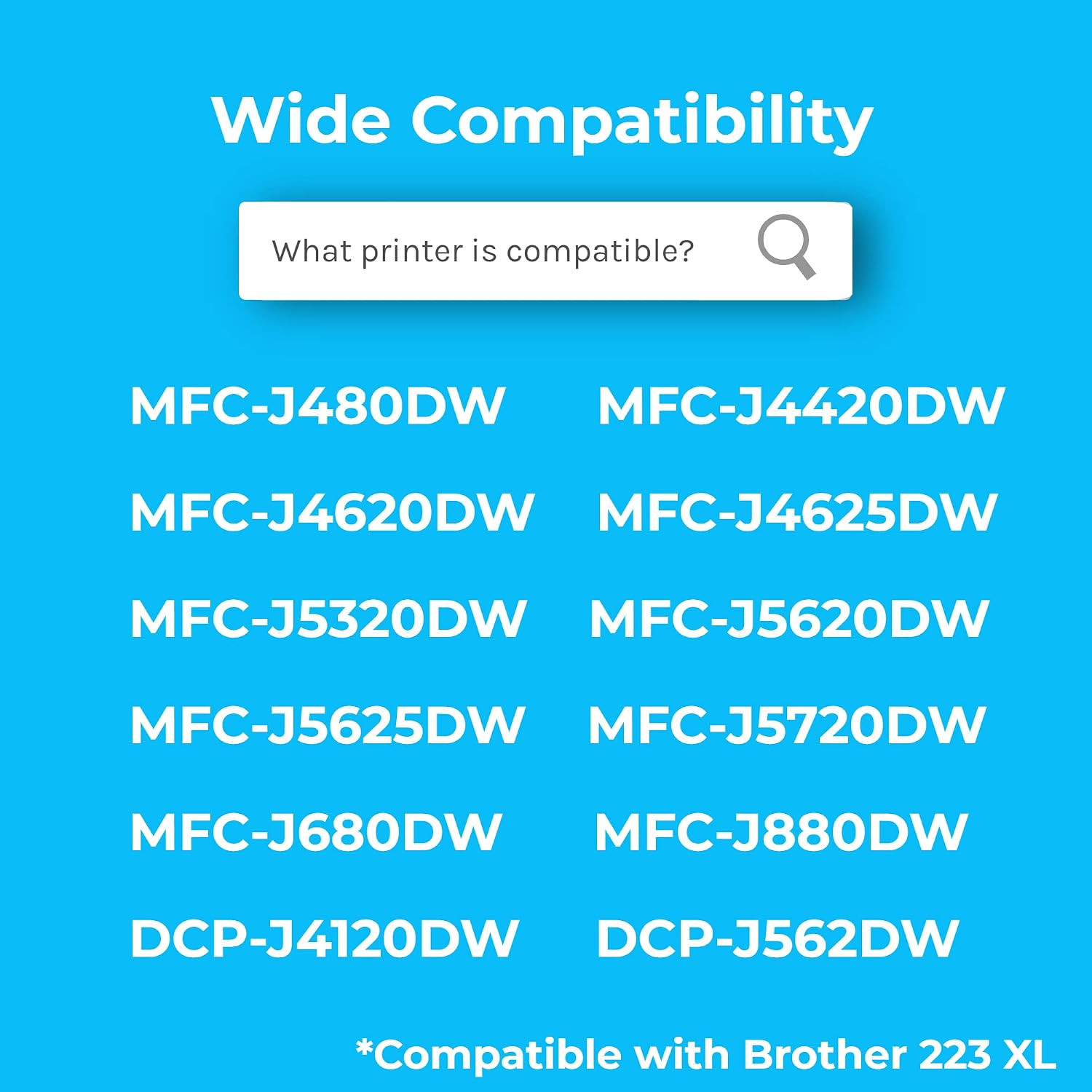 Detalle 2 de Cartridgeify LC-223 XL kompatible Brother (Farbe) für viele MFC- und DCP-Drucker