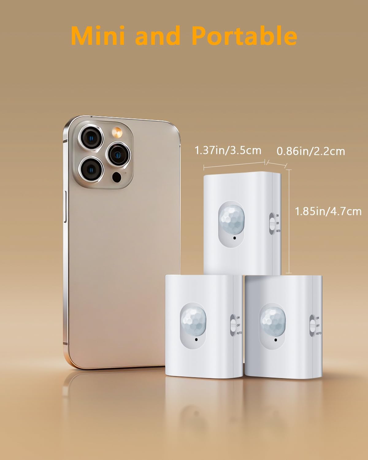 Thumbnail 6 de WILLED Motion Sensor Lights Indoor (6 Pack) – Warm White, Rechargeable, Magnetic Stick-on Stair Lights