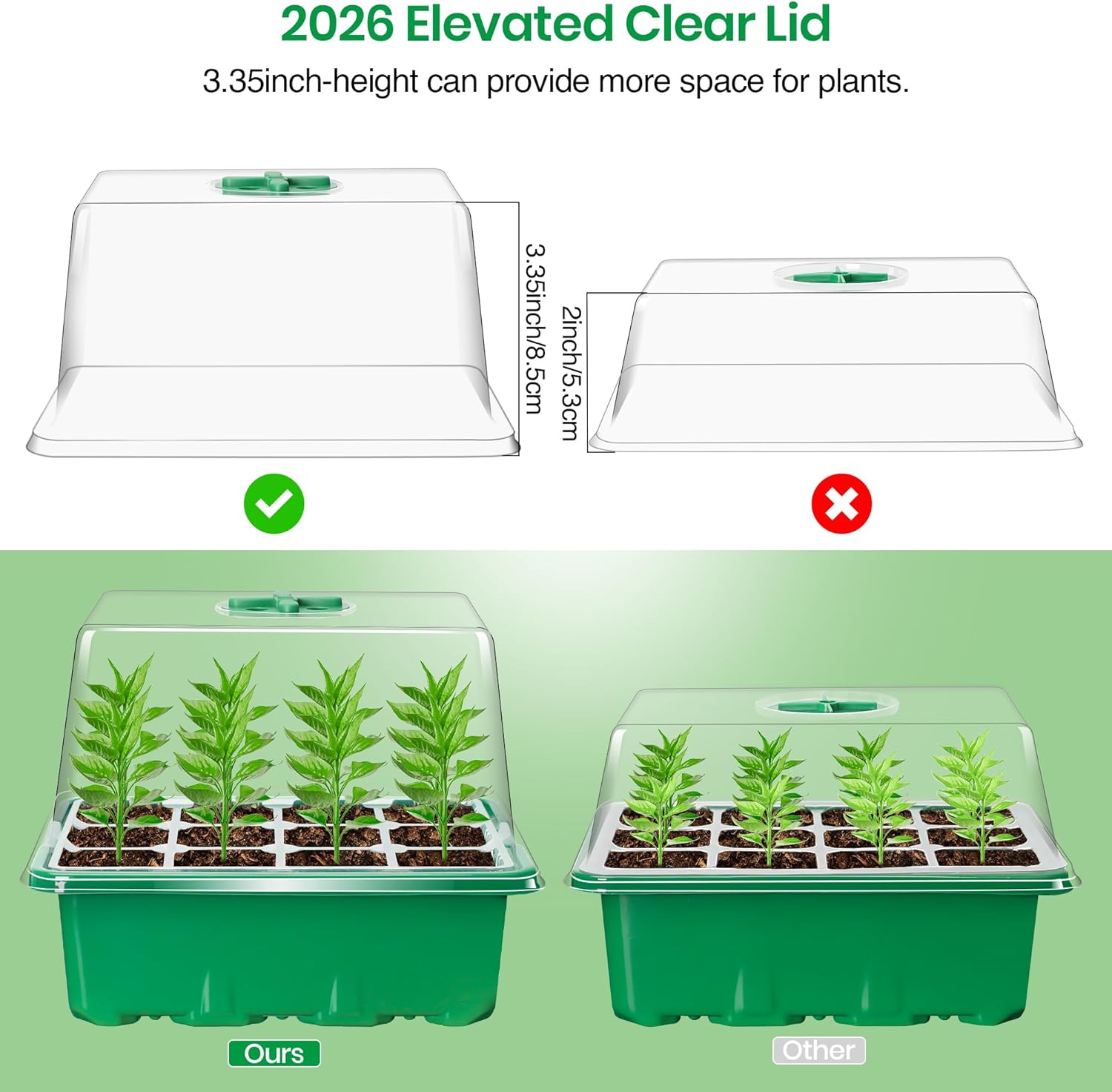 Thumbnail 3 de Bonviee Seed Starter Tray Kit with Plant Light