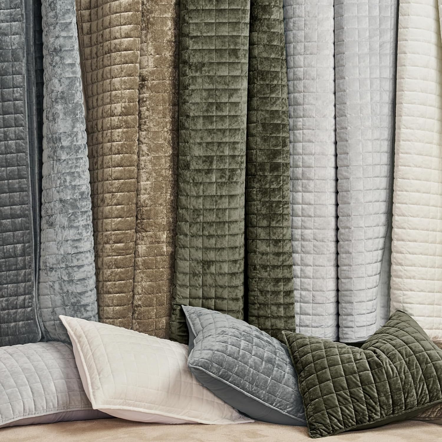 Thumbnail 5 de RECYCO Luxury Velvet Quilt Set King Size