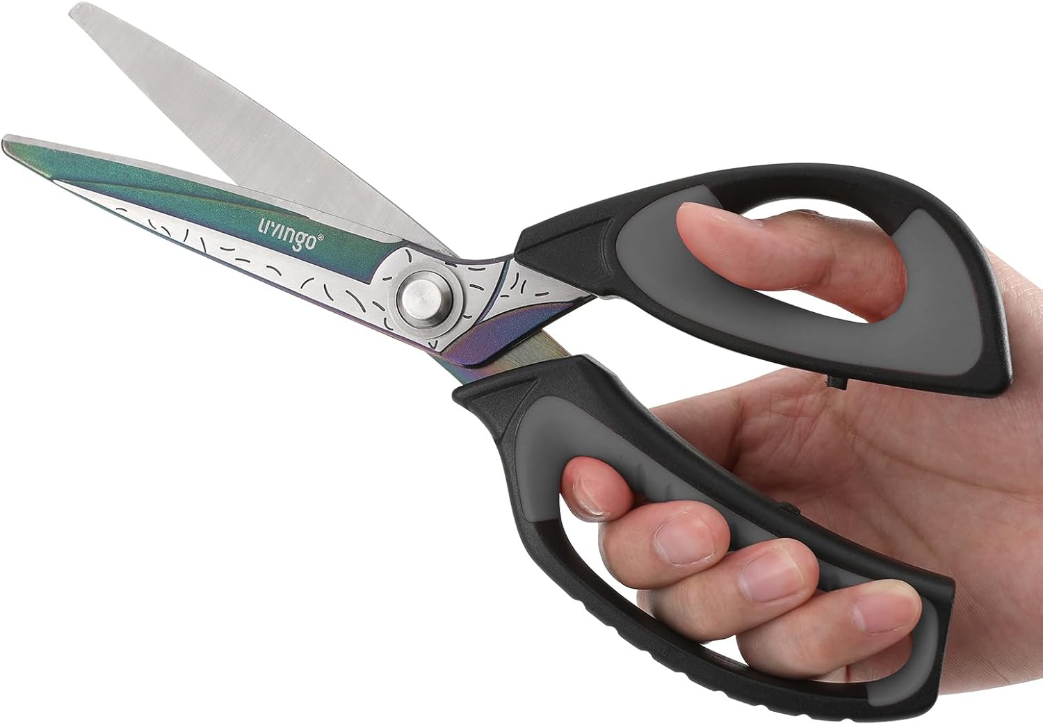 Thumbnail 2 de LIVINGO Forbici industriali resistenti: 25,4 cm in acciaio inox con rivestimento in titanio